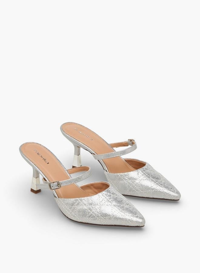 بابريكا صنادل نسائية بكعب خنجر تشكيلة رمضان - Image 2